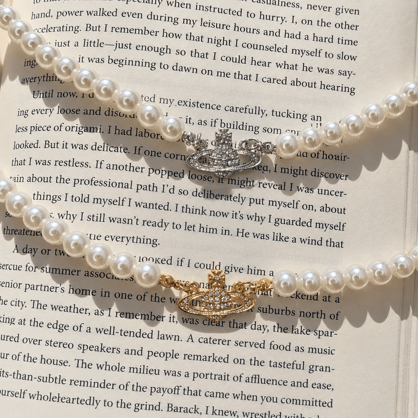 Vivienne Westwood Style Silver & Gold Necklace Combo